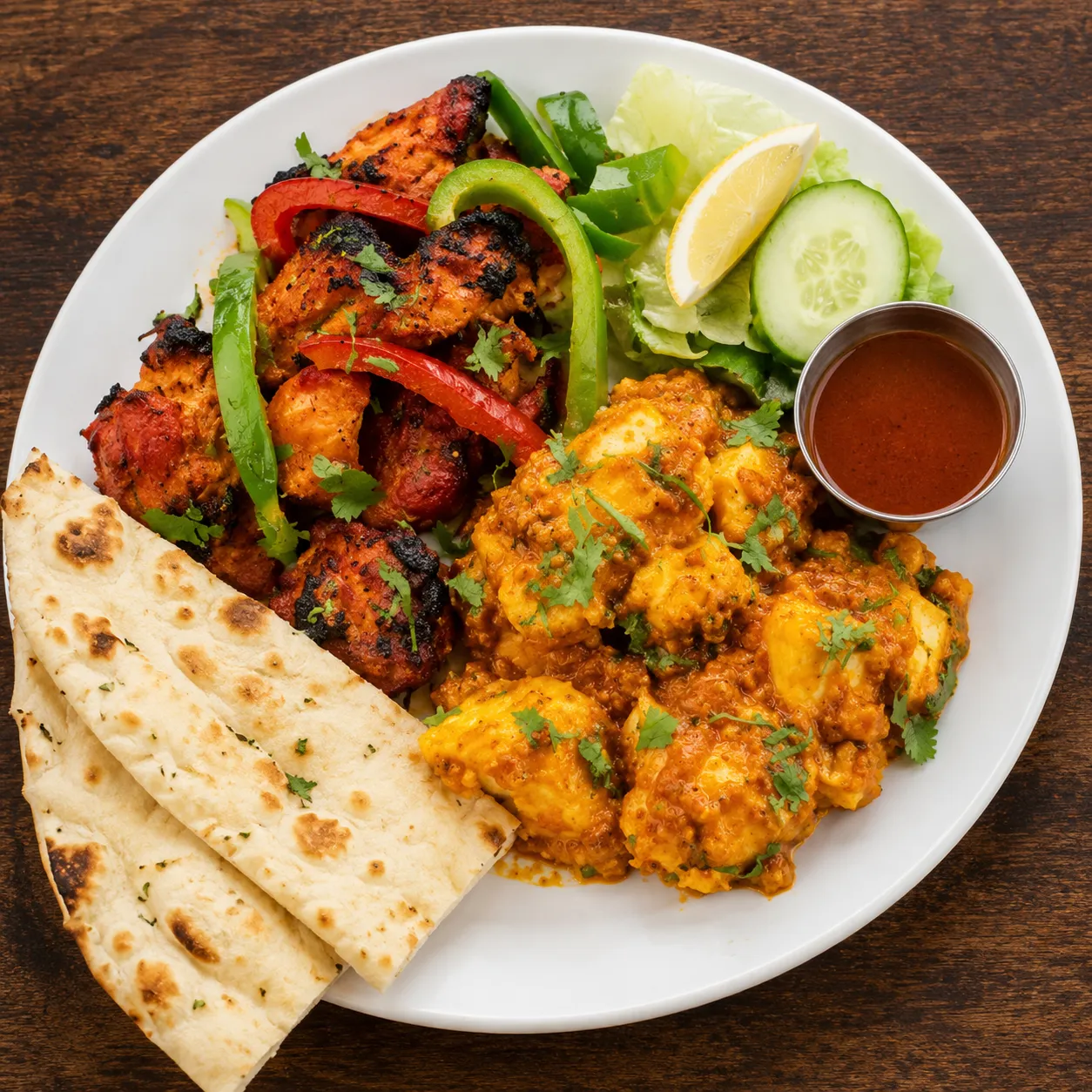 Tandoori Chicken grilled in clay oven at Chef's Indian Kitchen Medicine Hat